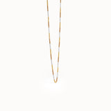 Mixed Gold Beaded Chain Necklace brennmore