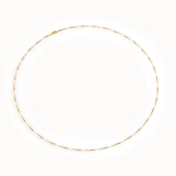 Mixed Gold Beaded Chain Necklace brennmore