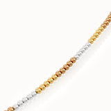 Mixed Gold Beaded Chain Necklace brennmore