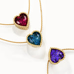 Heart Family Birthstone Necklace - BRENNMORE 