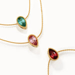 Pear Family Birthstone Necklace - BRENNMORE 