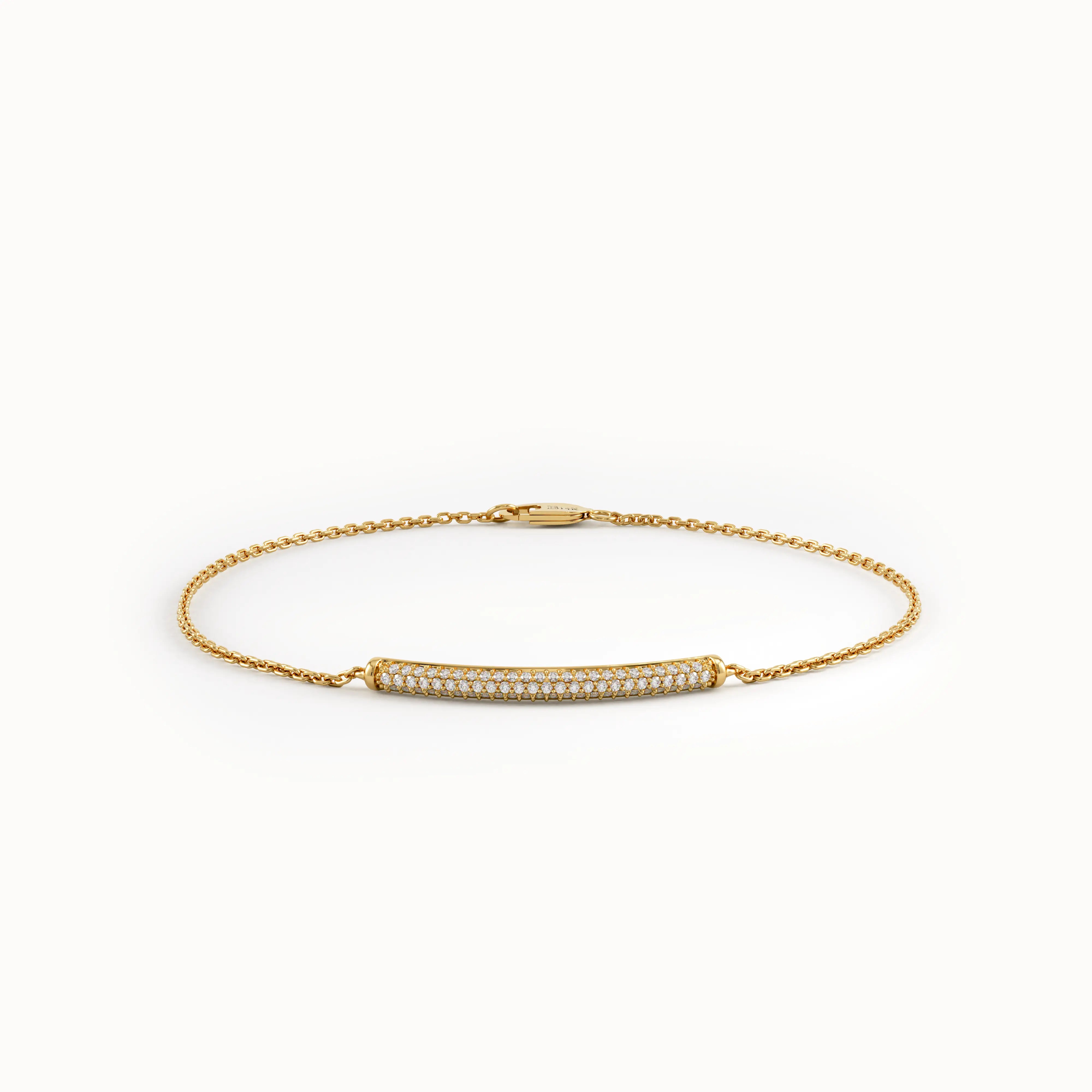 Pave Lab Diamond Bar Bracelet - BRENNMORE