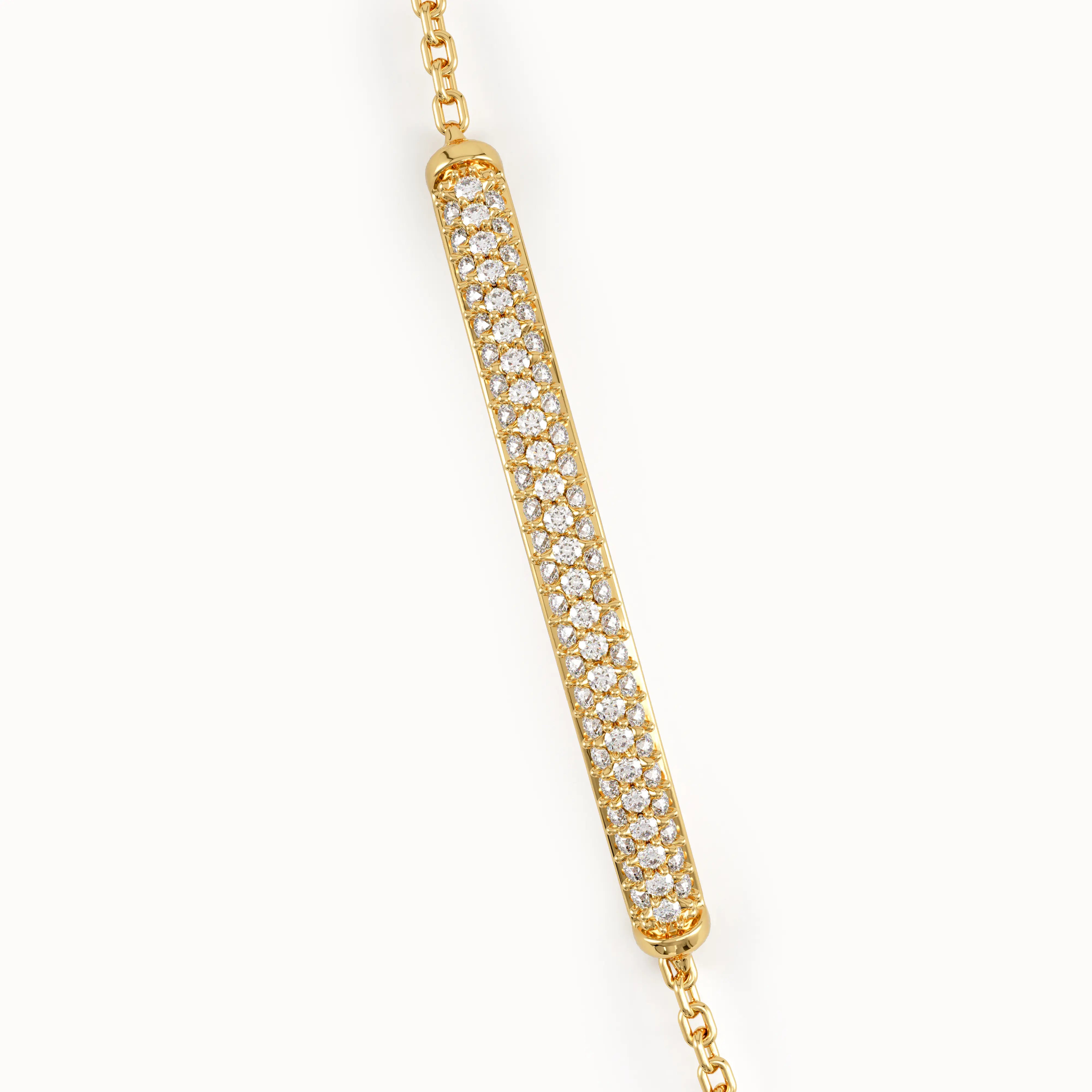 Pave Lab Diamond Bar Bracelet - BRENNMORE