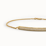 Pave Lab Diamond Bar Bracelet - BRENNMORE