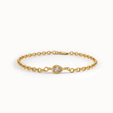 Pear Lab Diamond Solitaire Bracelet - BRENNMORE