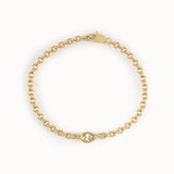 Pear Lab Diamond Solitaire Bracelet - BRENNMORE