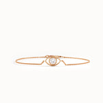14k Solid Gold Evil Eye Bracelet for Women - BRENNMORE 
