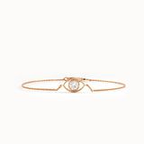 14k Solid Gold Evil Eye Bracelet for Women - BRENNMORE 