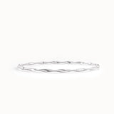 14k Gold Twist Bangle Bracelet - BRENNMORE 