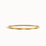 14k Gold Faceted Bangle Bracelet