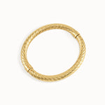 14k Gold Rope Bangle Bracelet - BRENNMORE 