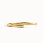 14k Gold Wrap Around Bangle Bracelet - BRENNMORE 