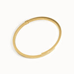 14k Gold Wrap Around Bangle Bracelet - BRENNMORE 