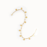 14k Gold Dangling Star Bracelet - BRENNMORE