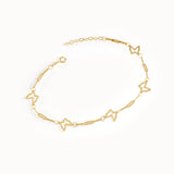 Gold Chain Butterfly Bracelet - BRENNMORE 