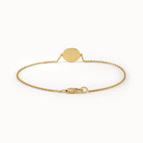 Pave Lab Diamond Oval Gold Bracelet