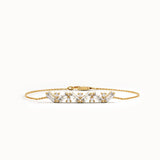 Baguette Bar Bracelet in 14K Gold - BRENNMORE 