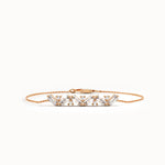 Baguette Bar Bracelet in 14K Gold - BRENNMORE 