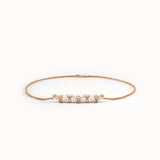 Baguette Bar Bracelet in 14K Gold - BRENNMORE