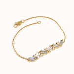 Baguette Bar Bracelet in 14K Gold - BRENNMORE 