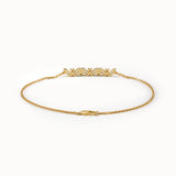 Baguette Bar Bracelet in 14K Gold - BRENNMORE