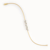 Baguette Bar Bracelet in 14K Gold - BRENNMORE