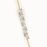 Baguette Bar Bracelet in 14K Gold - BRENNMORE