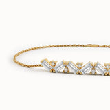 Baguette Bar Bracelet in 14K Gold - BRENNMORE