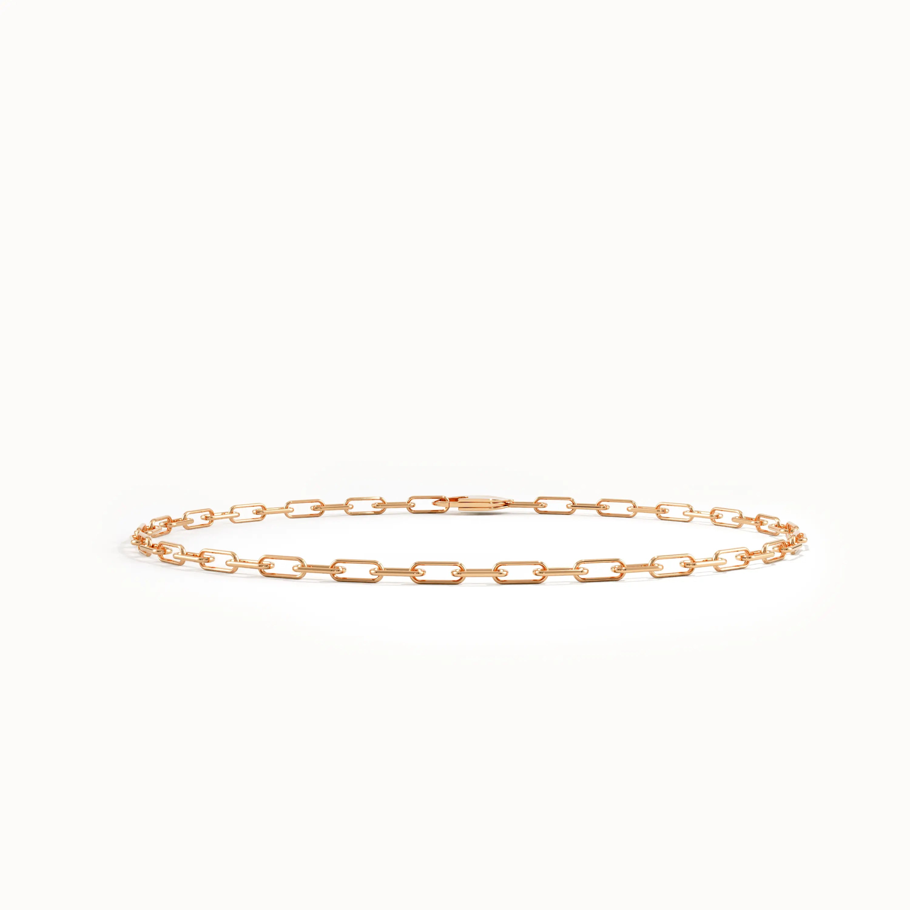 Slim Link Chain Bracelet in 14K Gold - BRENNMORE 