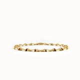 Bone Bracelet in 14K Gold with Thick & Bold Design - BRENNMORE 