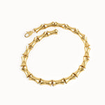 Bone Bracelet in 14K Gold with Thick & Bold Design - BRENNMORE 