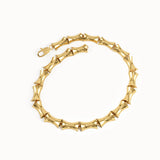 Bone Bracelet in 14K Gold with Thick & Bold Design - BRENNMORE 