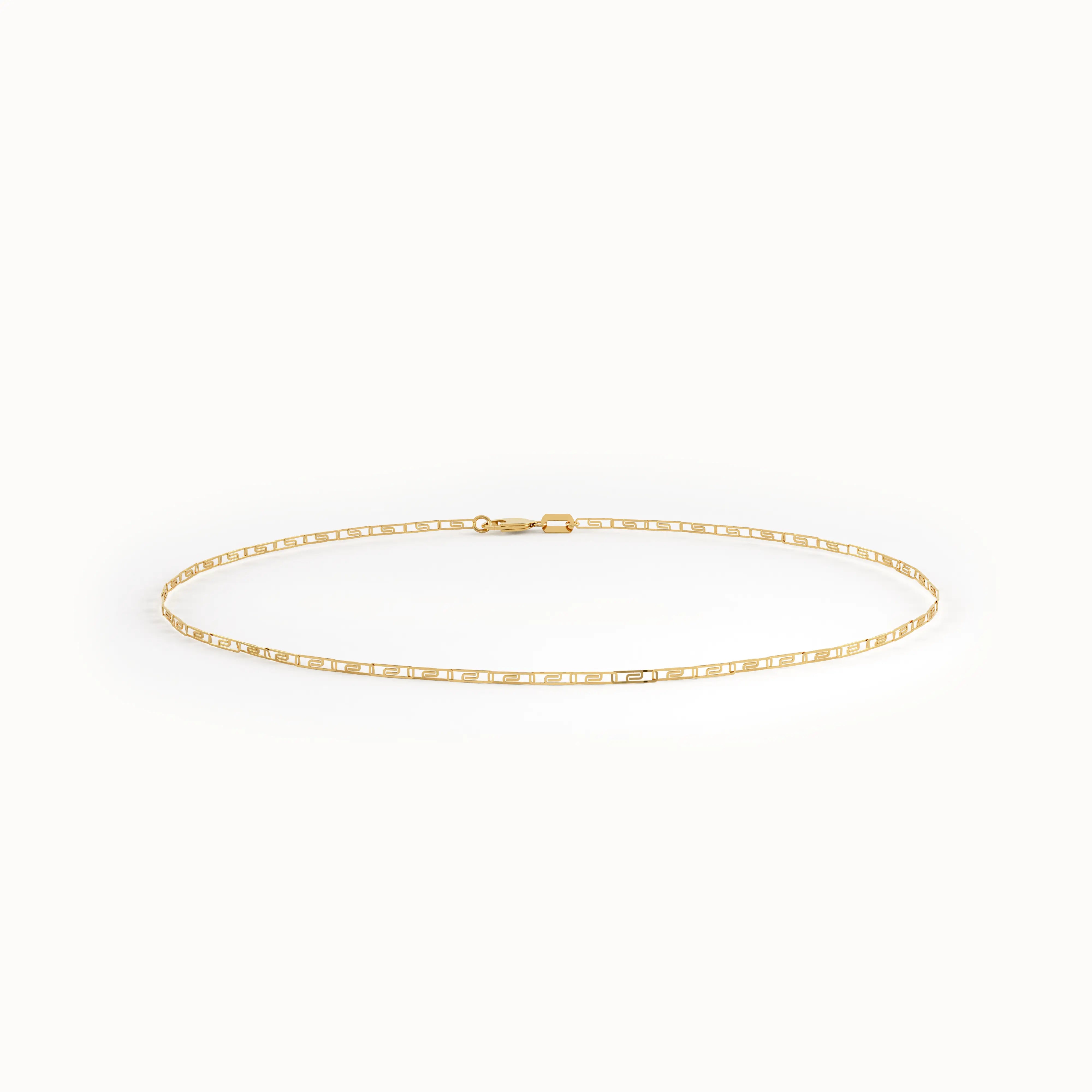 Scroll Chain Bracelet in 14K Gold - BRENNMORE