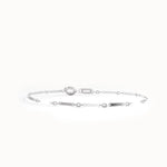 Cable Chain Bracelet with Flat Bar in 14K Gold - BRENNMORE 