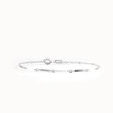 Cable Chain Bracelet with Flat Bar in 14K Gold - BRENNMORE 