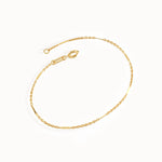 Simple Flat Bar Bracelet in Gold - BRENNMORE 