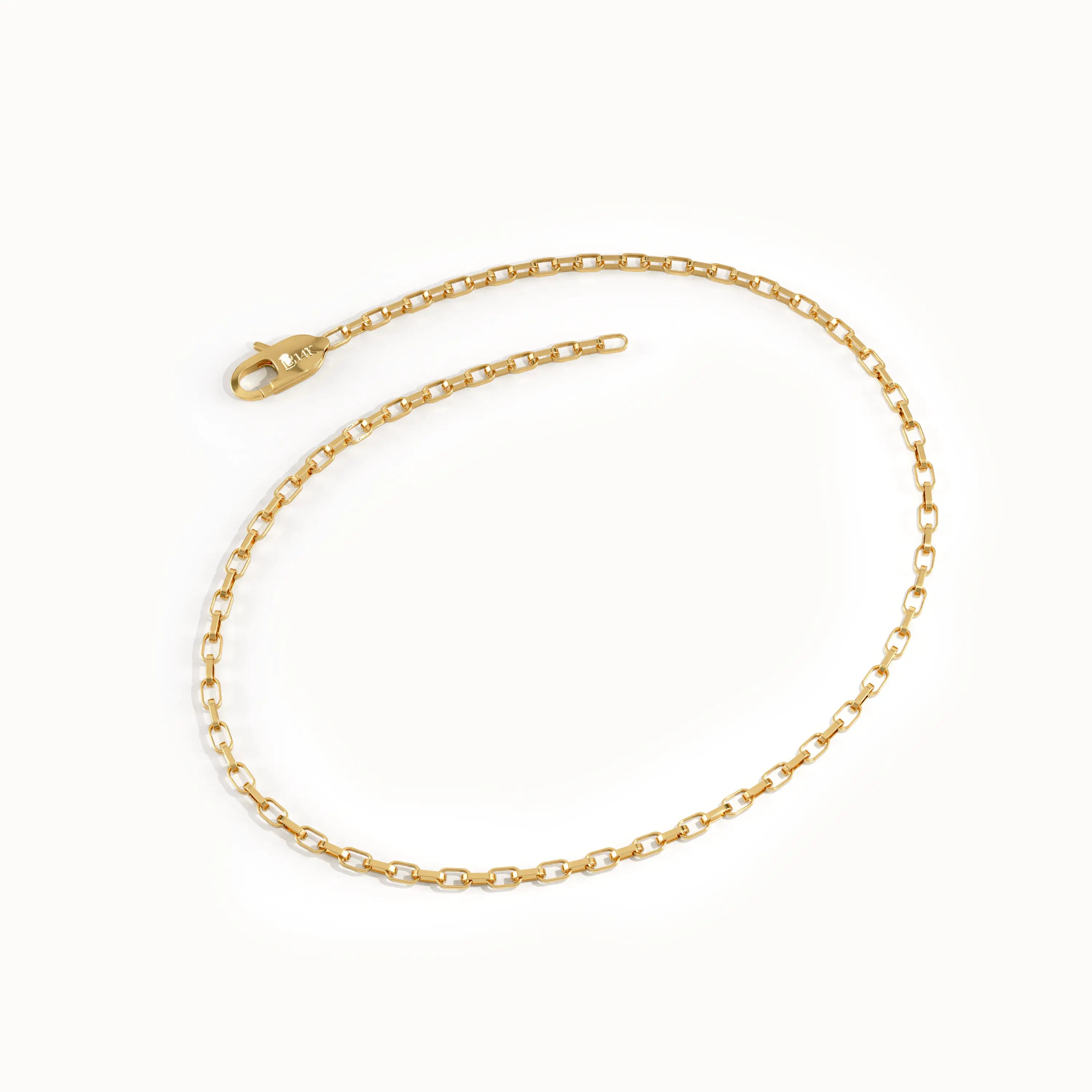 Gold Rolo Chain Bracelet - view 4