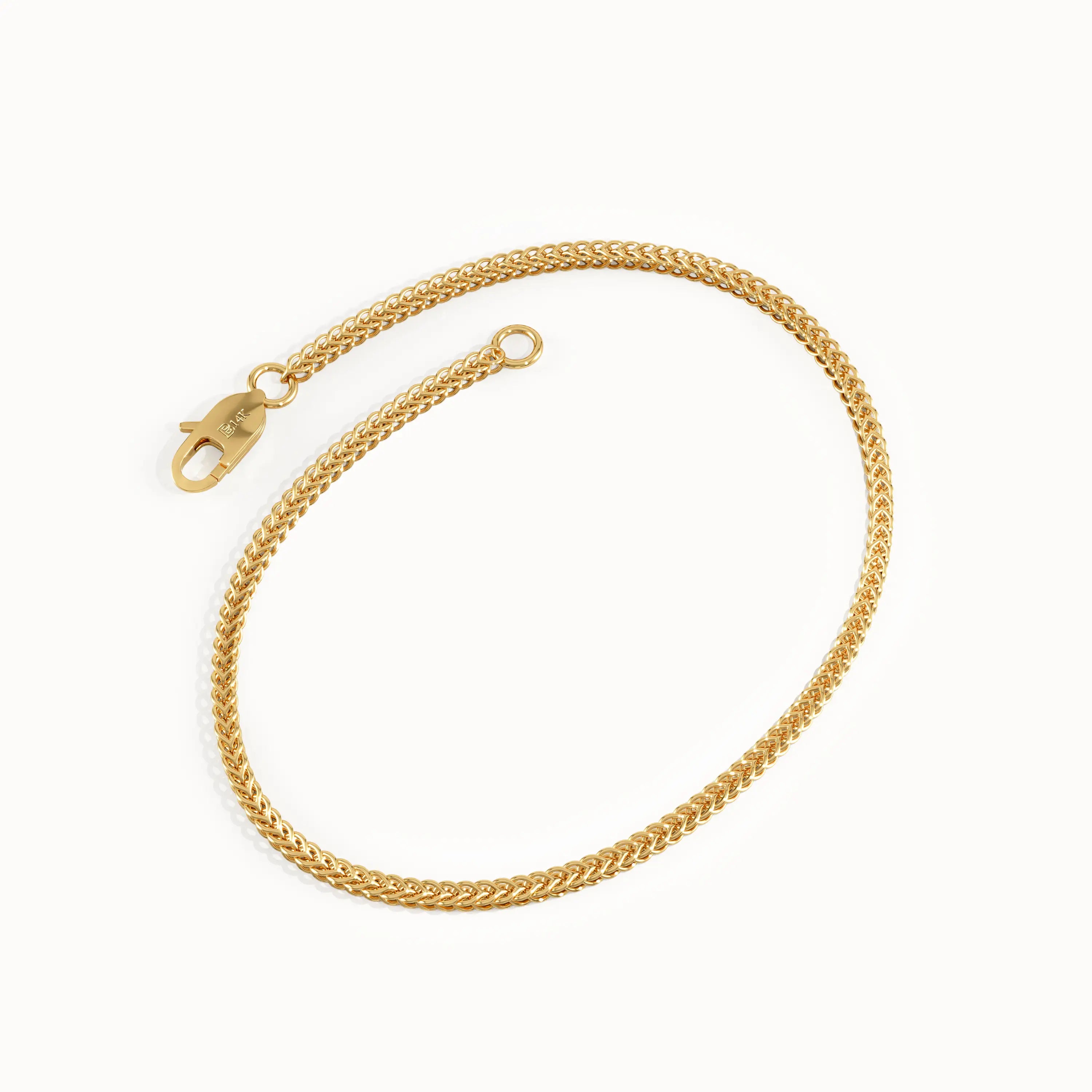 Gold Wheat Chain Bracelet - BRENNMORE 