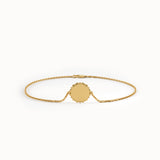 Engravable Birth Flower Bracelet