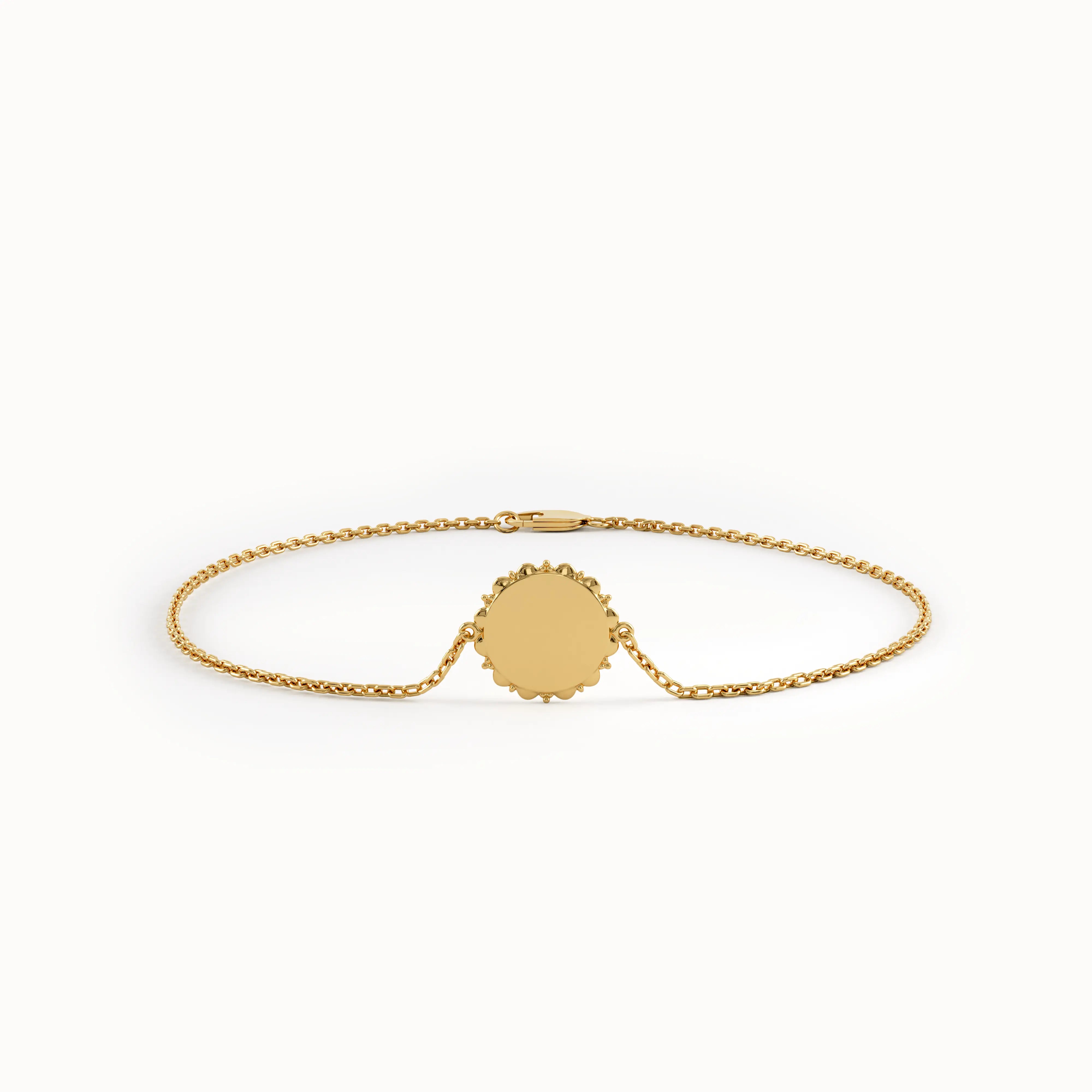 Engravable Birth Flower Bracelet My Store