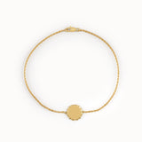 Engravable Birth Flower Bracelet