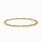 Emerald Wavy Bracelet