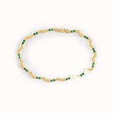 Emerald Wavy Bracelet