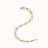 Emerald Wavy Bracelet