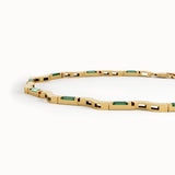 Emerald Wavy Bracelet