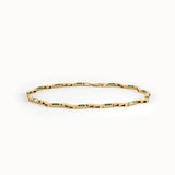 Emerald Wavy Bracelet