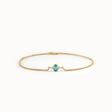 Oval Blue Topaz Bracelet