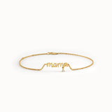 Tiny Diamond Mama Bracelet