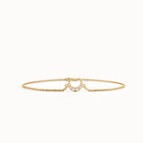 Lab Diamond Moon Bracelet - BRENNMORE 