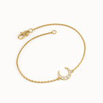 Lab Diamond Moon Bracelet - BRENNMORE 